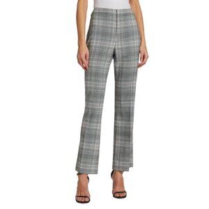 Elie Tahari Paige Plaid Straight Leg Pants Size 10 US New With Tag